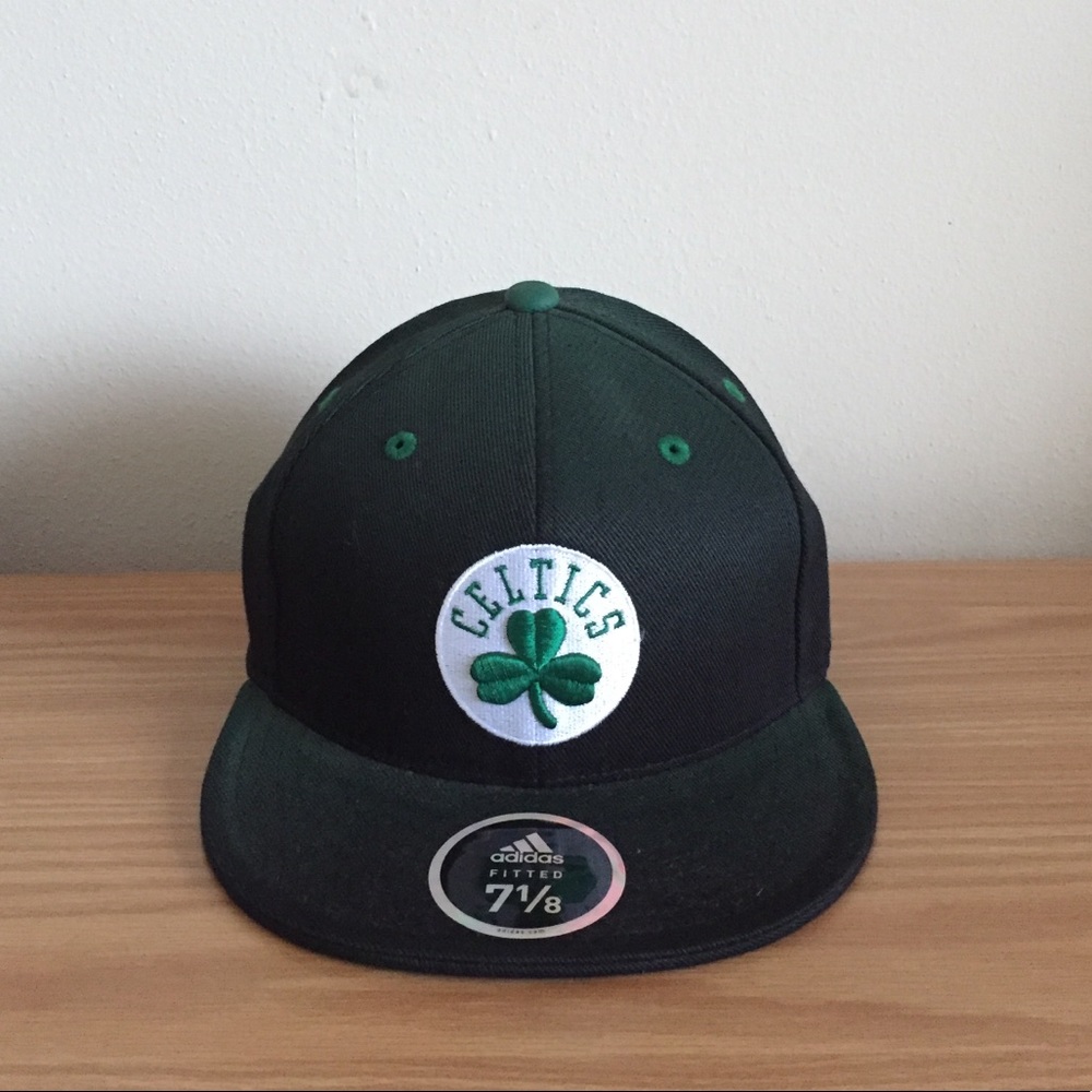 Adidas Celtics Flat Brim Fitted Cap